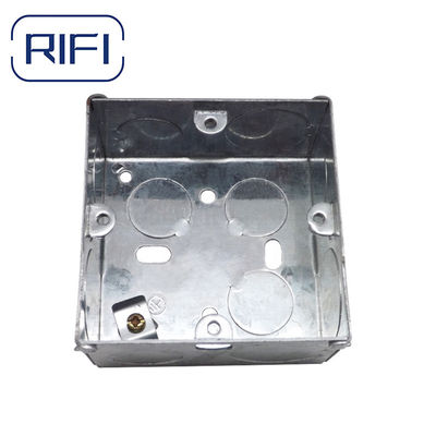 3x3 35mm Depth Electrical Back GI Metal Box GI Electric Switch Box With Galvanized Finished