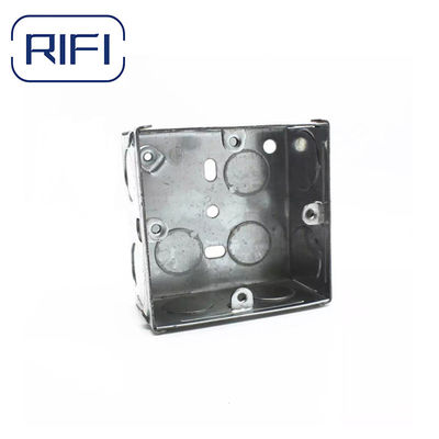 3x3 35mm Depth Electrical Back GI Metal Box GI Electric Switch Box With Galvanized Finished
