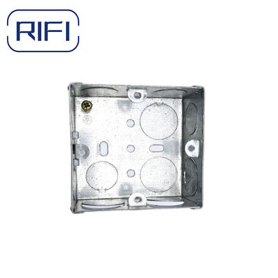 3x3 35mm Depth Electrical Back GI Metal Box GI Electric Switch Box With Galvanized Finished