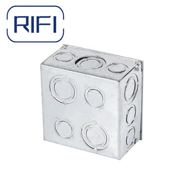 Durable GI Conduit Fittings  Gi Switch Box 72mm *72 Mm*47 Mm Versatile For Indoor And Outdoor