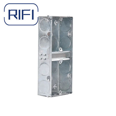 Durable GI Conduit Fittings  Gi Switch Box 72mm *72 Mm*47 Mm Versatile For Indoor And Outdoor