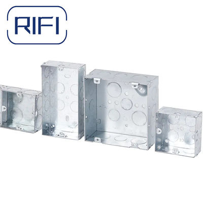 Durable GI Conduit Fittings  Gi Switch Box 72mm *72 Mm*47 Mm Versatile For Indoor And Outdoor