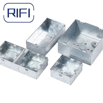 Durable GI Conduit Fittings  Gi Switch Box 72mm *72 Mm*47 Mm Versatile For Indoor And Outdoor