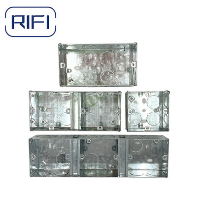 Durable GI Conduit Fittings  Gi Switch Box 72mm *72 Mm*47 Mm Versatile For Indoor And Outdoor