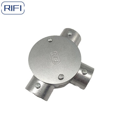 RIFI Emt Aluminum Junction Circular Box  Set Screw Type Through Way Angle Way Intersection Way Tee Way
