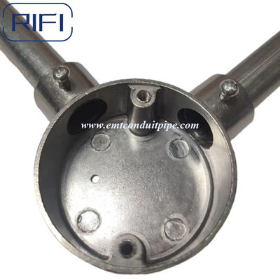RIFI Emt Aluminum Junction Circular Box  Set Screw Type Through Way Angle Way Intersection Way Tee Way
