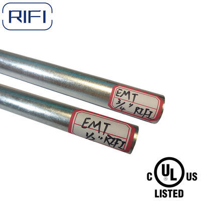 UL 1/2inch-4inch EMT Conduit Pipe with Pre-galvanized and Hot Dipped Galvanized Surface Finish