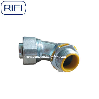 3/8  To 4 Inch Zinc Die Cast 90 Degree Angle Squeeze Connectors Clamp Type Fex To Box  Conduit Fittings