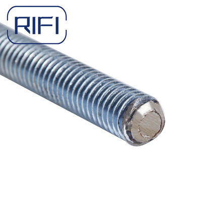 M8 M10 M12 Steel Galvanized Zinc Plated GI Threaded Rods DIN976 Standard 3 Meter