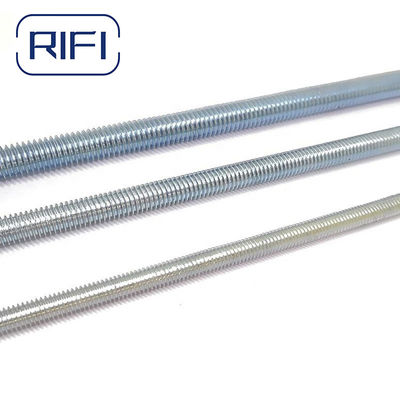 DIN975 DIN976 Carbon Steel Thread Bars M10 Full Threaded Rod Electro Galvanized