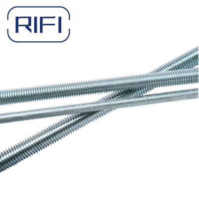 Unc Metric Steel Zinc White Blue Plated Threaded Rods 1 Metet To 3 Meter With ASTM/DIN Standards