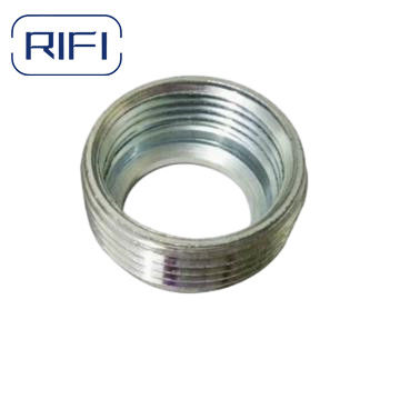 Rigid Pipe Fittings Sliver Color 1/2'' Steel With Zinc Coating Reducing Bushing Nipple Bushing