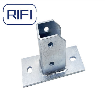 RIFI Strut Channel Fitting Carbon Steel Galvanized Single Channel Post Base Solar Bracket