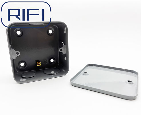 1 Gang 40mm Depth Electric Metal Clad Back Box Switches & Sockets With Brass Terminal