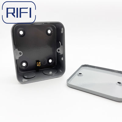 Indoor And Outdoor 1 Gang Surface Metal Clad Mounting Back Box With 20mm & 25mm Knockout