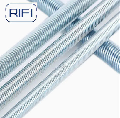 Rifi Custom Length DIN 976 Stud Bolts A2/A4 Finish Metric Threaded Steel Rod With Black Zinc Finish