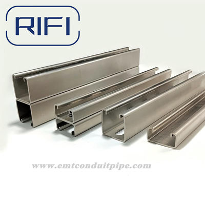 1 5 8 Strut Channel SS 304 SS316  SS Unistrut With  For Commercial Metal Structures And Accessories