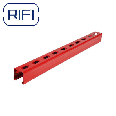 RIFI 1 5 8 Deep Metal Strut Channel Red Color Expoxy Coated