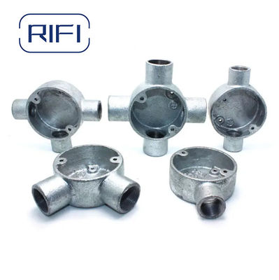British Standard Gi Malleable Iron Different Way Decorative Metal Junction Box Sizes