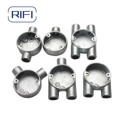 Rifi 3 Way Malleable Iron 20mm 25mm Hot Dipped Galvanised Junction Box