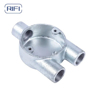 RIFI  H Way Twin Through Way Malleable Iron Box 20mm