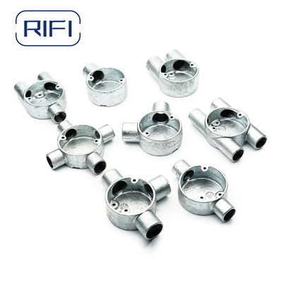RIFI  H Way Twin Through Way Malleable Iron Box 20mm