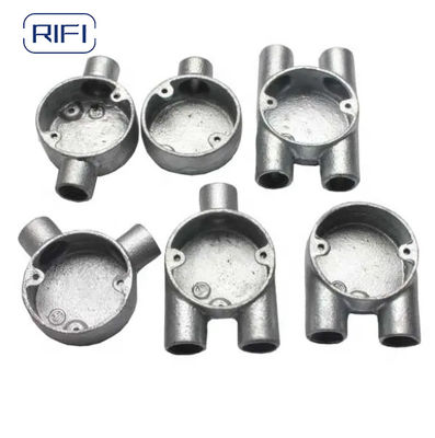 Rifi 4 Way Malleable Iron 20mm 25mm Hot Dipped Galvanised Junction Box