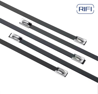 4.6*200mm Stainless Steel Cable Ties black or silver 304 Metal Cable Tie