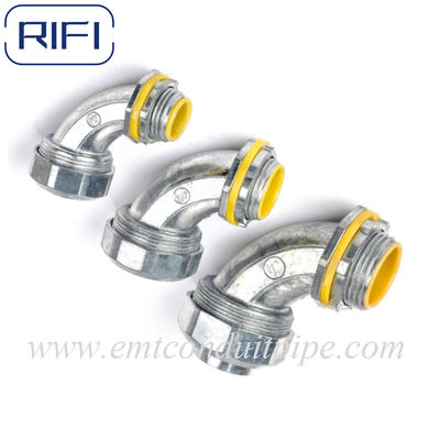 RIFI Brand Liquid Tight Flexible Conduit 90 Degree Connector Zinc Die Cast
