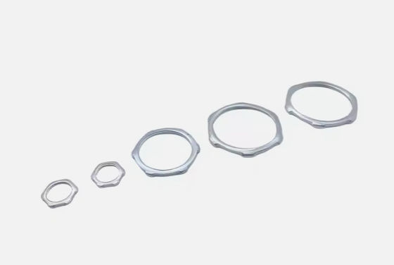 Grounding Steel External Threaded Teeth Electrical Lock Nuts