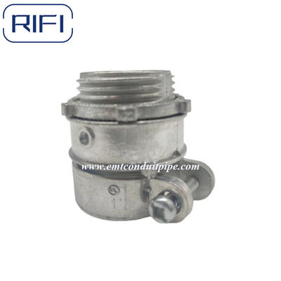 Galvanized Steel Flexible Conduit Fittings Squeeze Connector Straight And 90 Degree