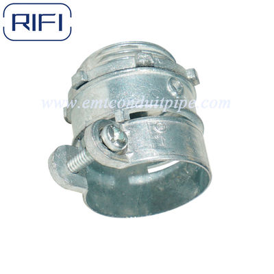 Galvanized Steel Flexible Conduit Fittings Squeeze Connector Straight And 90 Degree