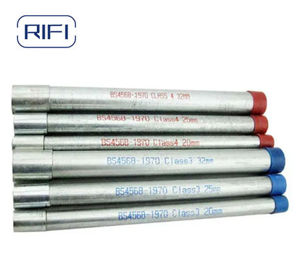 1mm 1.2mm Gi Welded Steel Tube / Pipe And Hot DIP Galvanized Steel Conduit Pipe For Building