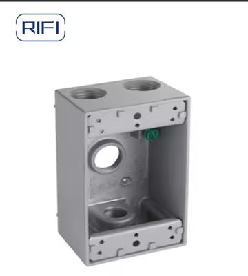 Two Gang Deep Box With 5/7 Holes Weatherproof Outlets Box Outdoorelectrical Box
