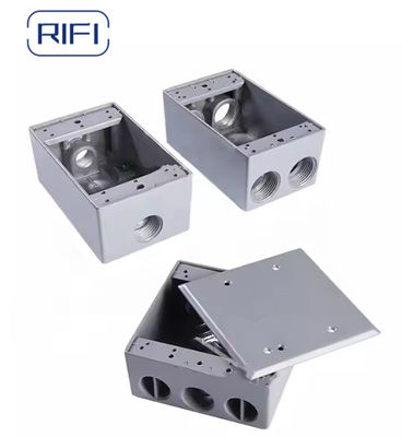 Two Gang Deep Box With 5/7 Holes Weatherproof Outlets Box Outdoorelectrical Box