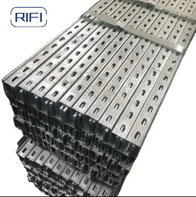 41x 41 Galvanized Slotted Unistrut Channel 10 Ft Steel Strut Channel