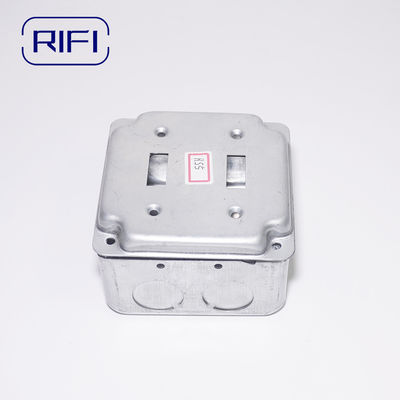 Box Type EMT Conduit Box / Junction Box Raised Steel Cover RS5 Double Toggle Switch Cover