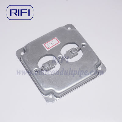 4'' Surface Mount Raised Junction Box Cover RS Cover  With One Duplex Flush Receptacle RS12