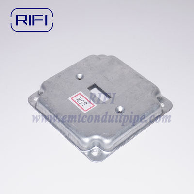 RS9 Raised Steel Cover Galvanized Electrical Conduit Box Cover For EMT Junction Boxes