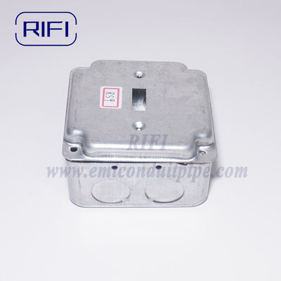 RS9 Raised Steel Cover Galvanized Electrical Conduit Box Cover For EMT Junction Boxes