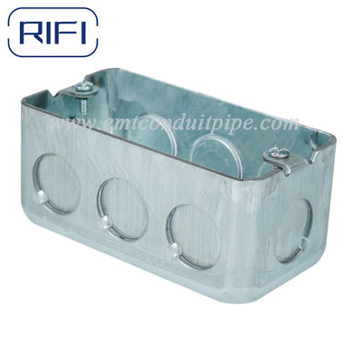 ISO Steel Metal Handy Box Silver Color With Raised Ground Screw 4"x2"x1-7/8"
