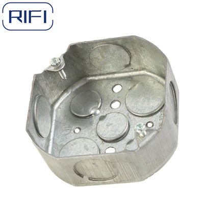 4 Inch Electrical Conduit Boxes Silver Octagon Steel Box Cover
