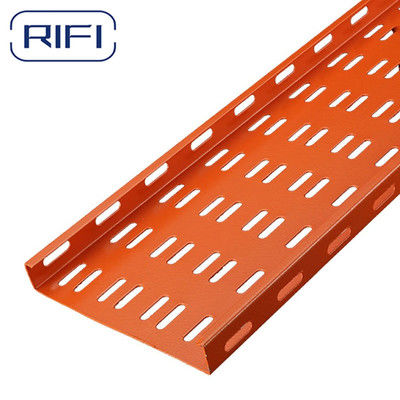 Powder Coated Cable Tray System Galvanized Steel Perforated Cable Tray