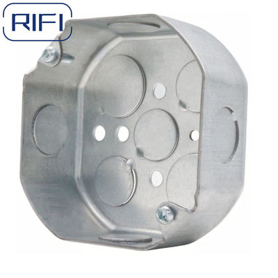 RIFI 54151 Drawn Octagon Boxes With Two Screw 4"x4" Octagonal Metal Boxes