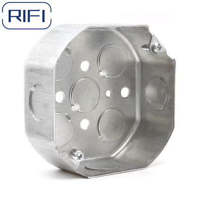 RIFI 54151 Drawn Octagon Boxes With Two Screw 4"x4" Octagonal Metal Boxes