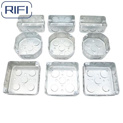 Square/Handy/Octagonal Steel Box With Screw 4"x4",4"x2"Metal Boxes
