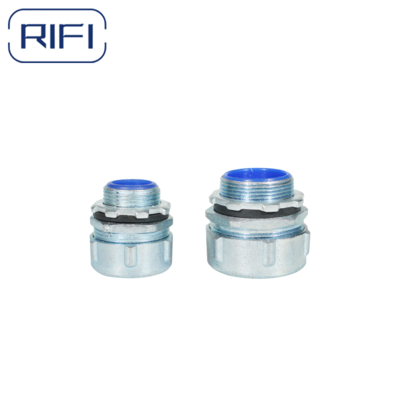 Straight PVC Coated Electrical Conduit Fittings Connectors For Flexible Conduit