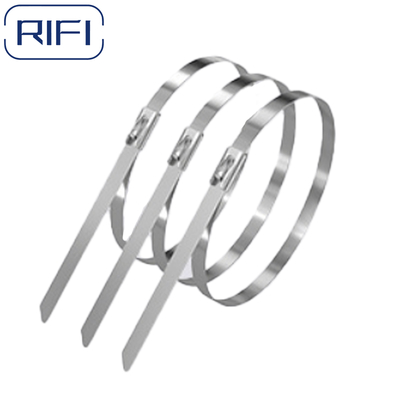 RIFI Naked 316 Stainless Steel Ball Self-lock Cable Tie 4.6x200mm