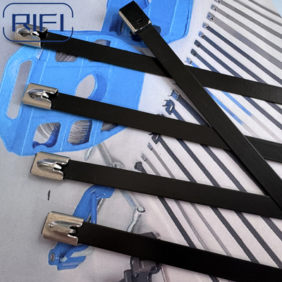 Stainless Steel 304,316 All Epoxy Coated Stainless Steel Ball Lock Type Cable Tie