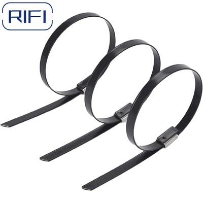 Stainless Steel 304,316 All Epoxy Coated Stainless Steel Ball Lock Type Cable Tie